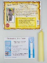 Bougie Parchemin de Prière à La Cire d'Encens - Vierge Noire