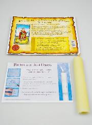 Bougie Parchemin de Prière à La Cire d'Encens - Saint Expedit
