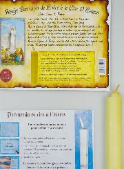 Bougie Parchemin de Prière à La Cire d'Encens - Notre Dame de Fatima