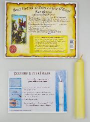 Bougie Parchemin de Prière à La Cire d'Encens - Saint Georges