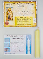 Bougie Parchemin de Prière à La Cire d'Encens - Saint Joseph