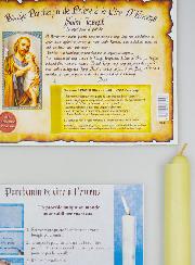 Bougie Parchemin de Prière à La Cire d'Encens - Saint Joseph