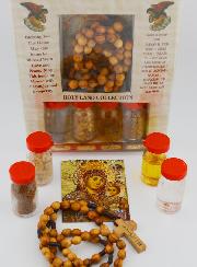Pack Eau du Jourdain - Eau, Chapelet, Encens & Huile
