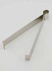 Pince à Charbon Crabe en Inox Argenté - 13cm