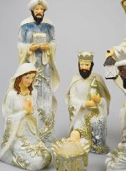 Crèche de Noël 6 Santons - 24cm