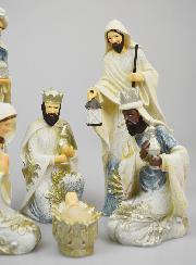 Crèche de Noël 6 Santons - 24cm