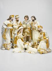 Crèche de Noël 9 Santons - 18cm