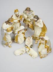 Crèche de Noël 9 Santons - 18cm