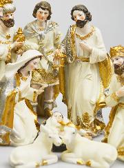 Crèche de Noël 9 Santons - 18cm