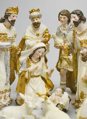 Crèche de Noël 9 Santons - 18cm