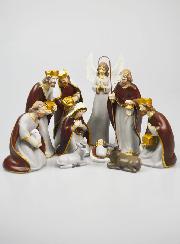 Crèche de Noël Complète 10 Santons - 19cm