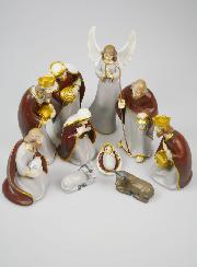 Crèche de Noël Complète 10 Santons - 19cm