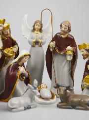 Crèche de Noël Complète 10 Santons - 19cm