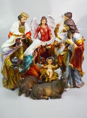 Grande Crèche de Noël Complète 11 Santons - 45cm