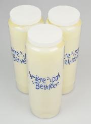 3 Bougies de Neuvaine Lumière de la Paix de Bethléem