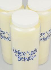 3 Bougies de Neuvaine Lumière de la Paix de Bethléem