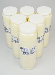 6 Bougies de Neuvaine Lumière de la Paix de Bethléem