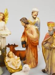 Crèche de Noël 11 Santons de 7cm