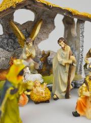 Crèche de Noël 11 Santons & Cabane - 5cm