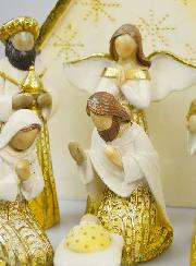 Crèche de Noël 8 Santons de 15cm & Cabane