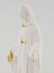 Statue Religieuse Vierge Marie sur Socle - 15cm