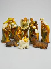 Crèche de Noël 11 Santons - 9cm
