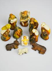 Crèche de Noël 11 Santons - 9cm