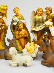 Crèche de Noël 11 Santons - 9cm