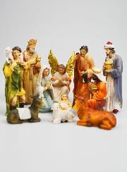 Crèche de Noël 11 Santons - 10cm