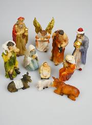 Crèche de Noël 11 Santons - 10cm