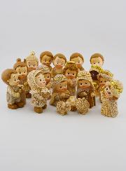 Crèche de Noël Enfantine 18 Santons - 5cm