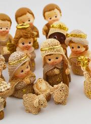 Crèche de Noël Enfantine 18 Santons - 5cm