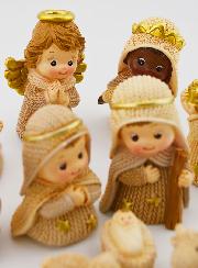 Crèche de Noël Enfantine 10 Santons - 5cm