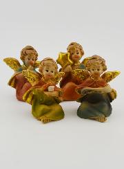 Statues Anges Gardiens - Assortiment de 4 Anges en Résine