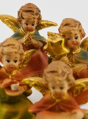 Statues Anges Gardiens - Assortiment de 4 Anges en Résine