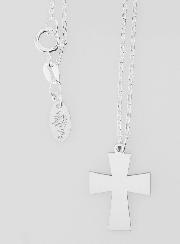 Collier Religieux & Croix - Argent 925/1000