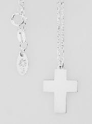 Collier Religieux & Croix Pleine - Argent 925/1000