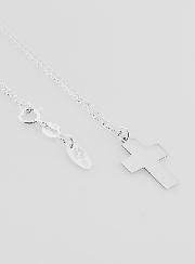 Collier Religieux & Croix Pleine - Argent 925/1000