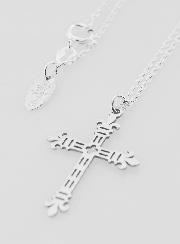 Collier Religieux & Croix Royale - Argent 925/1000