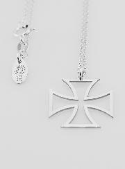 Collier Religieux & Croix Templiers Contour - Argent 925/1000