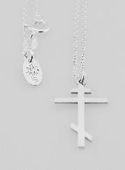 Collier Religieux & Croix Russe Orthodoxe - Argent 925/1000