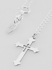 Collier Religieux & Croix Orthodoxe - Argent 925/1000