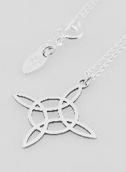Collier Religieux & Croix Celtique Entrelacée - Argent 925/1000