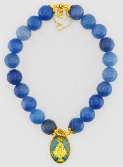 Bracelet en Pierres Naturelles d'Aventurine Bleue - Miraculeuse