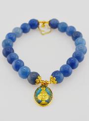 Bracelet en Pierres Naturelles d'Aventurine Bleue - Miraculeuse