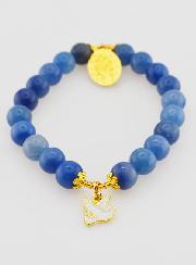 Bracelet en Pierres Naturelles d'Aventurine Bleue - Miraculeuse