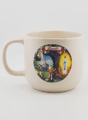 Souvenir de Lourdes - Tasse Basilique et Apparitions de Lourdes 350ml