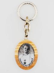 Porte-clés en Bois d'Olivier - Saint Charles de Foucauld