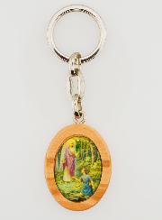Porte-clés en Bois d'Olivier - Saint Raphaël