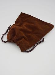 Pochette Chapelet Cadeau Velours 12cm - Marron